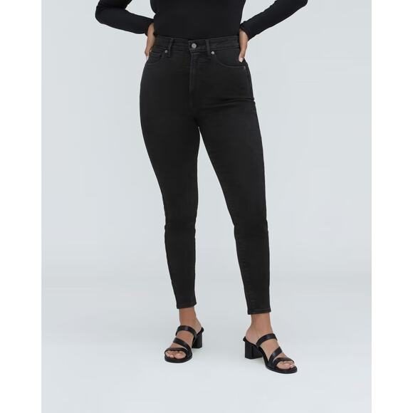 Everlane Curvy High Rise Skinny Jean Black Size 31 Regular - Picture 1 of 9